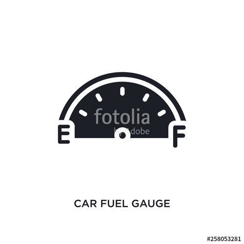 500x500 Car Fuel Gauge Isolated Icon Simple Element Illustration From Car