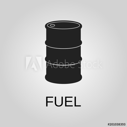 500x500 Fuel Icon Fuel Symbol Flat Design Stock
