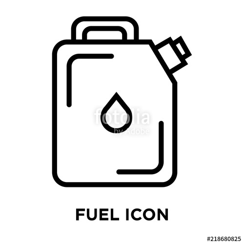 500x500 Fuel Icon On White Background Modern Icons Vector Illustration
