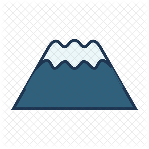 512x512 Mount Fuji Icon Of Flat Style