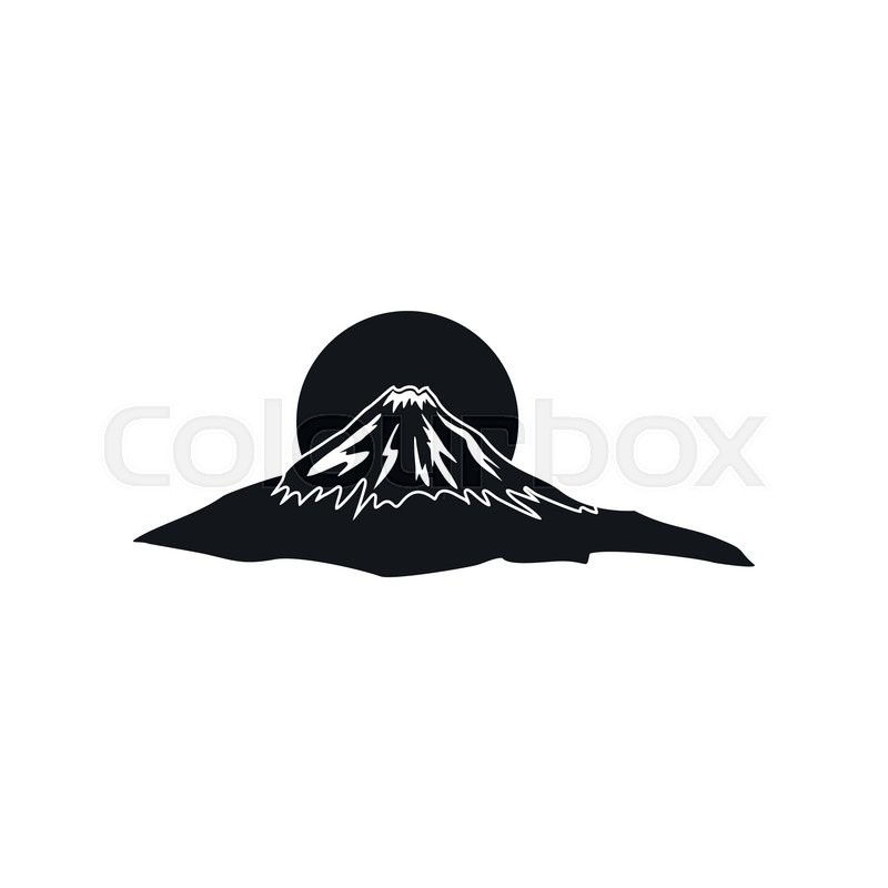 800x800 The Sacred Mountain Of Fuji, Japan Stock Vector Colourbox