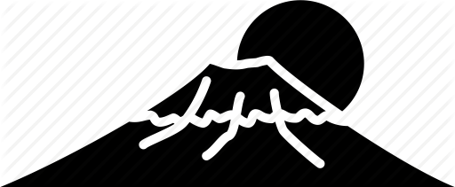 512x211 Fuji, Japan, Landmark, Mount, Mountain, Sun, Tokyo Icon
