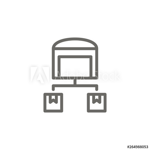 500x500 Box, Delivery, Warehouse, Fulfillment Vector Icon Simple Element