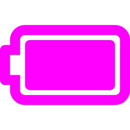 256x256 Free Fuchsia Full Battery Icon