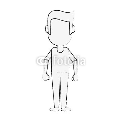 400x400 Man Avatar Full Body Icon Image Vector Illustration Design Buy