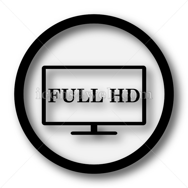 600x600 Full Hd Simple Icon Full Hd Simple Button
