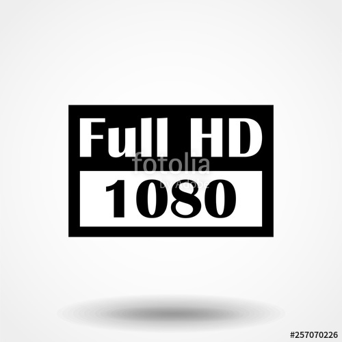500x500 Full Hd Icon Fhd High Definition Stock Image And Royalty Free