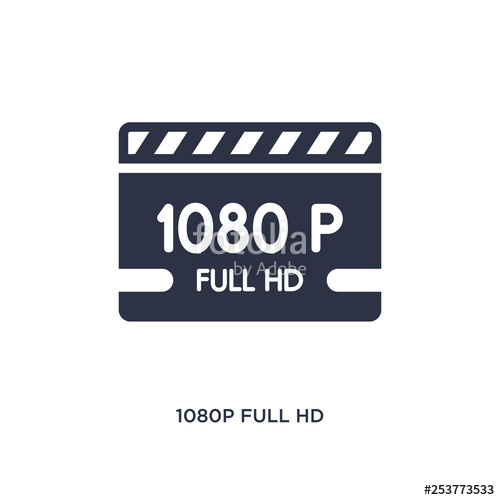 500x500 Full Hd Icon On White Background Simple Element