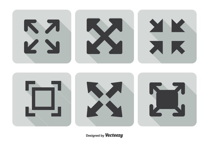 700x490 Full Screen Icon Set