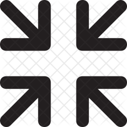 Exit Full Screen Icon Of Line Style 256x256 Exit Full Screen Icon Of Line Style