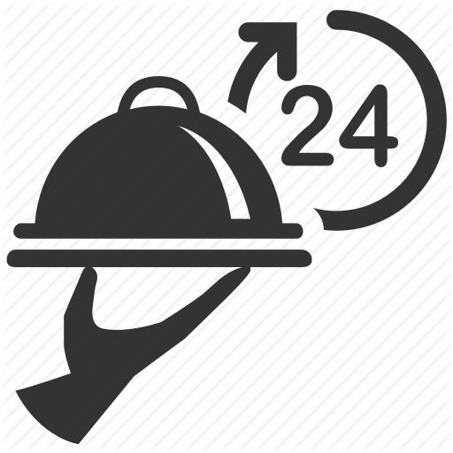 512x512 All Day, All Night, Full Time, In Room Dining, Room Service, Serve