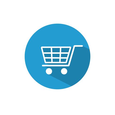 490x490 Shopping Cart Icon Flat Design
