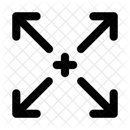 256x256 Fullscreen Icon Of Line Style