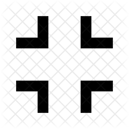 256x256 Fullscreen Exit Icon Of Glyph Style