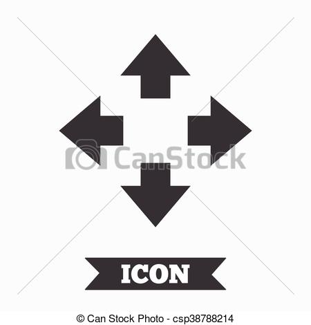450x470 Fullscreen Sign Icon Arrows Symbol Icon For App Graphic Design