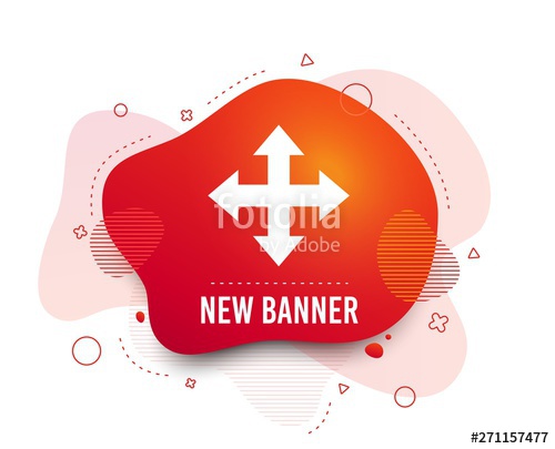 500x405 Fluid Badge Fullscreen Sign Icon Arrows Symbol Icon For App