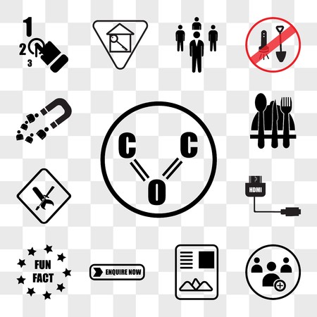 Set Of Transparent Icons Such As Carbon Monoxide, Become 450x450 Set Of Transparent Icons Such As Carbon Monoxide, Become