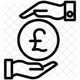 256x256 Funding Pound Icon Of Line Style