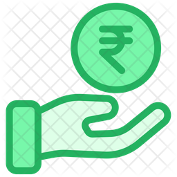 256x256 Rupees Funding Icon Of Colored Outline Style