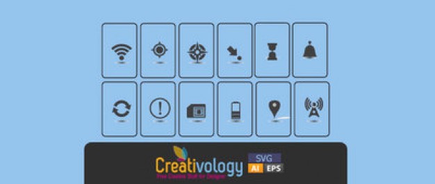 626x266 Funky Icon Pack In Flat Style Vector Free Download