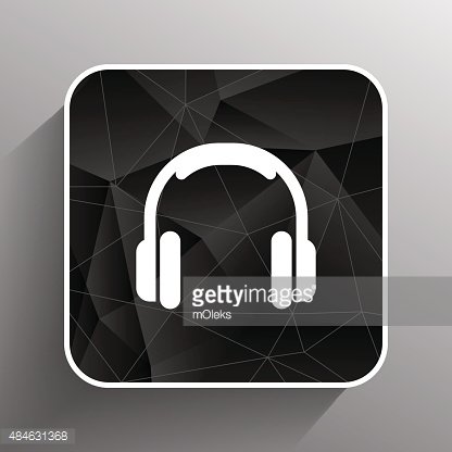 416x416 Headphone Icon Vector Music Isolated Hear Funky White Stereo