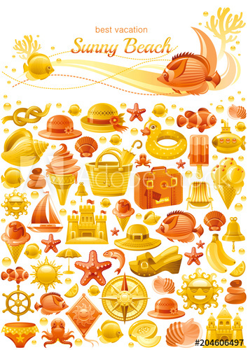 354x500 Summer Sea Travel Banner Pattern Repeat Wallpaper Vector