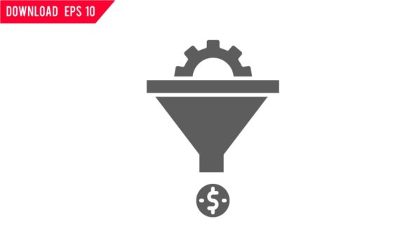 580x352 Sales Funnel Icon Graphic