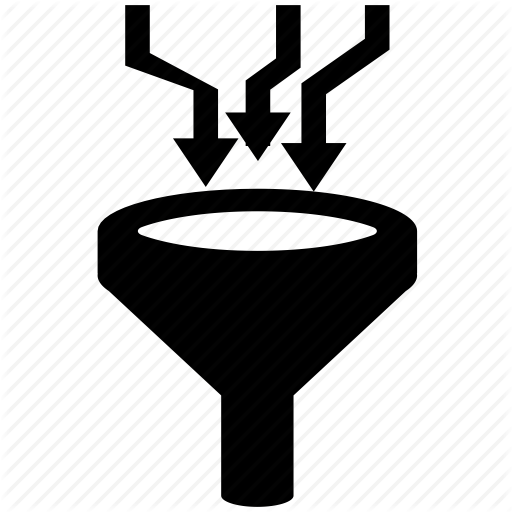 512x512 Data Filter, Filter, Funnel Icon