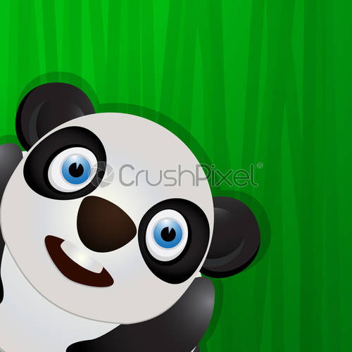 500x500 Funny Panda Avatar Icon, Stock Vector Crushpixel