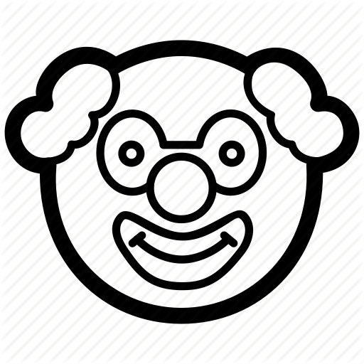 512x512 Circus, Clown, Emoji, Emoticon, Face, Funny Icon