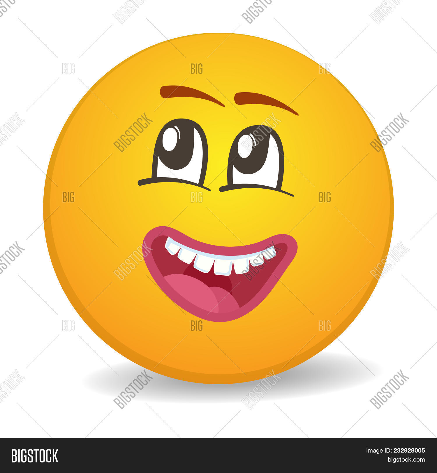 1500x1620 Dreamy Round Yellow Smiley Face Icon Funny Facial Image