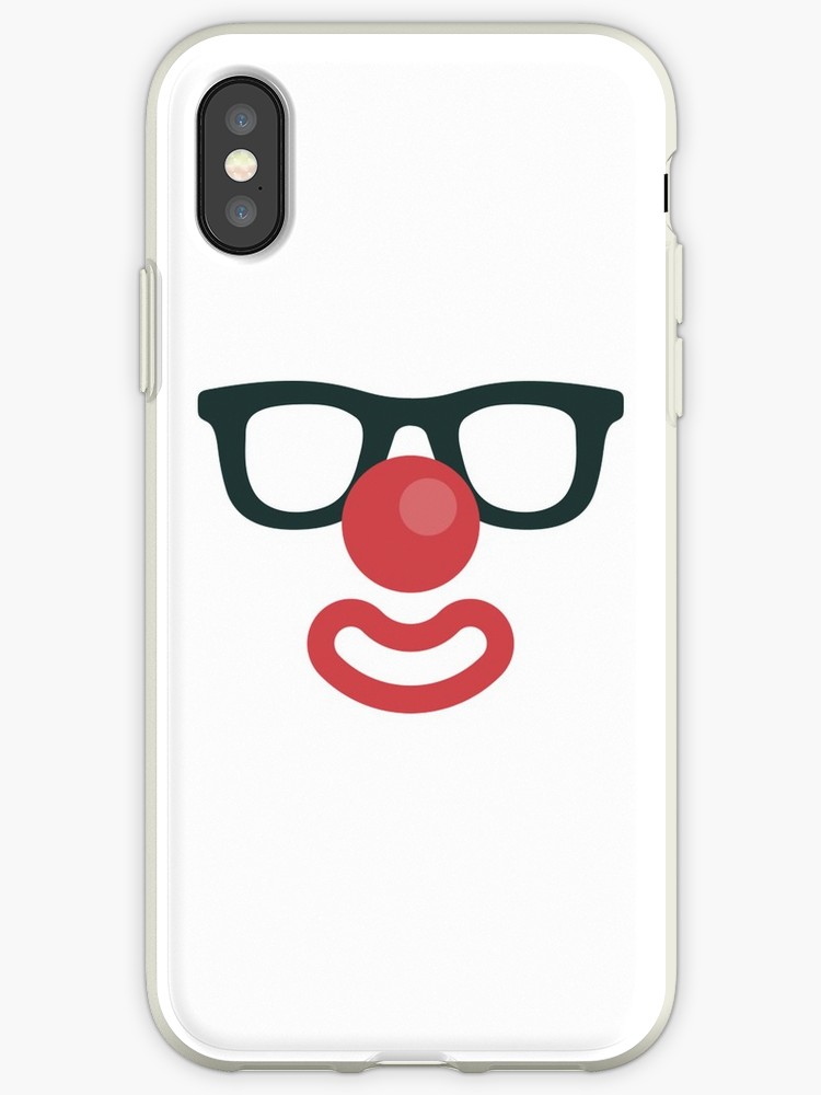 750x1000 Funny Face Icon Clown With Glasses Iphone Case Cover