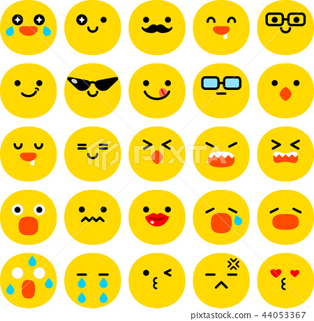 450x460 Funny Face Icon Set