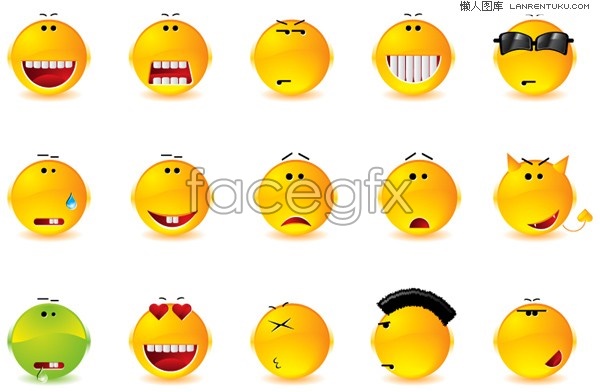600x392 A Group Of Funny Face Icon Vector Over Millions Vectors, Stock