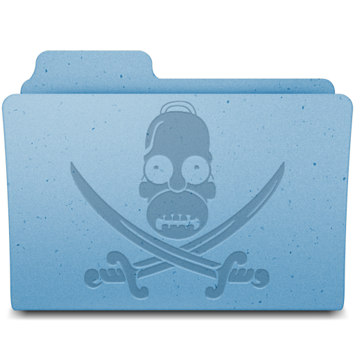 512x512 Pirate Folder Icon Simpsons Iconset Gordon Irving