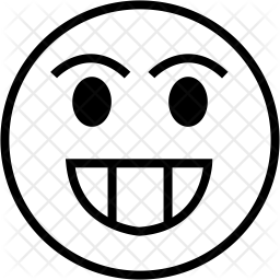 256x256 Funny Icon Of Line Style
