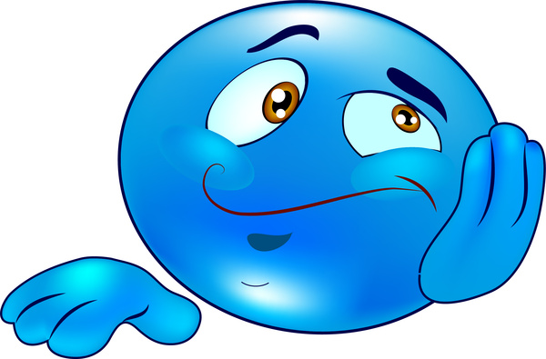 600x395 Funny Blue Emotional Icon Free Vector In Adobe Illustrator