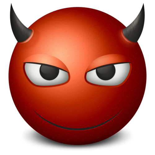 500x500 Devil Icon, Funny Icon