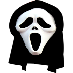 256x256 Black Funny Icon X