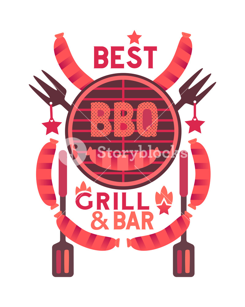 800x1000 Best Bbq Funny Flat Hand Drawn Vector Color Icon Barbecue Party