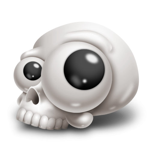 512x512 Funny Skull With Googly Eyes Icon, Png Clipart Image