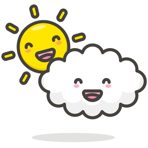 512x512 Cloudy, Cloud, Sun, Funny Icon Free Of Another Emoji Icon Set