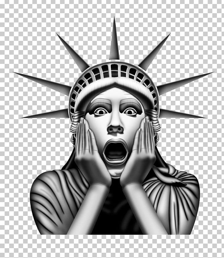 728x840 Statue Of Liberty Icon Png, Clipart, Art, Black And White
