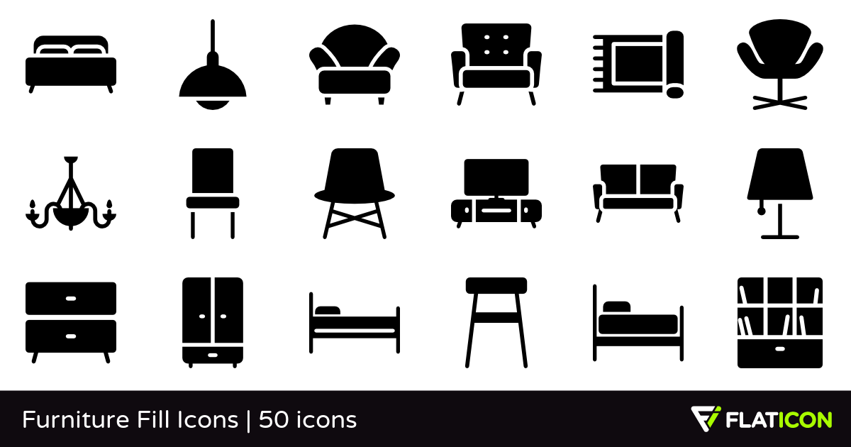 1200x630 Furniture Fill Icons Free Icons