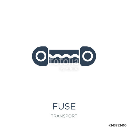 500x500 Fuse Icon Vector On White Background, Fuse Trendy Filled Icons