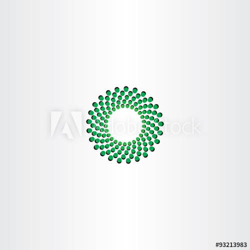 500x500 Green Circle Particle Fusion Icon Logo