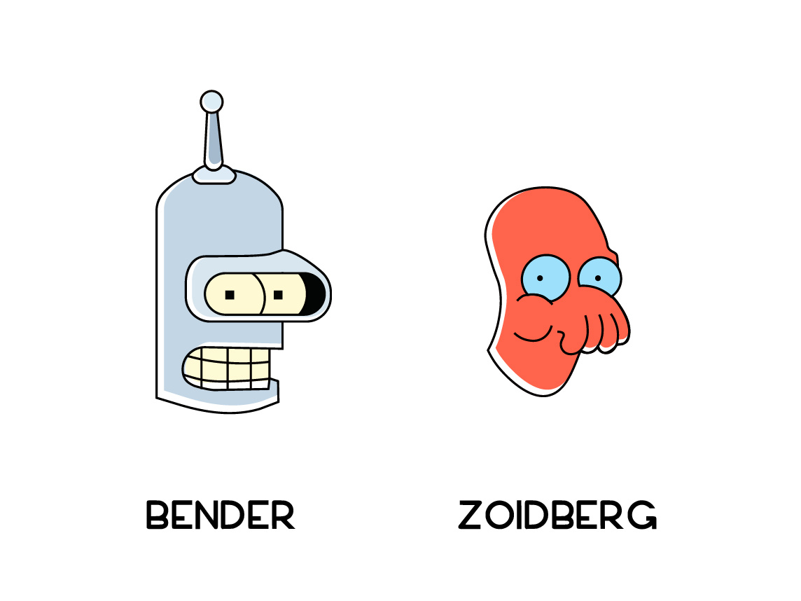 1144x858 Futurama Icons