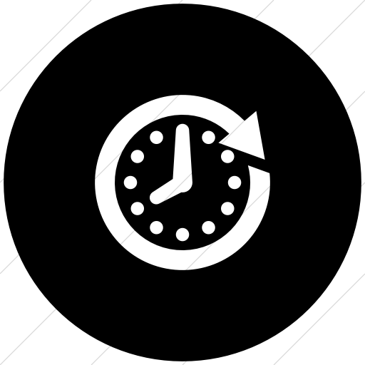 512x512 Iconsetc Flat Circle White On Black Raphael Clock Future Icon