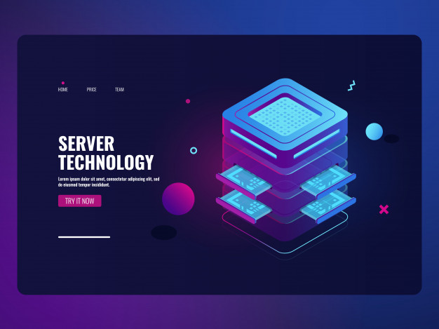 626x469 Futuristic Icon Banking Online, Server Room, Concept, Big Data