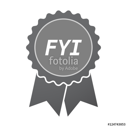 500x500 Isolated Badge Icon With The Text Fyi Stock Image And Royalty